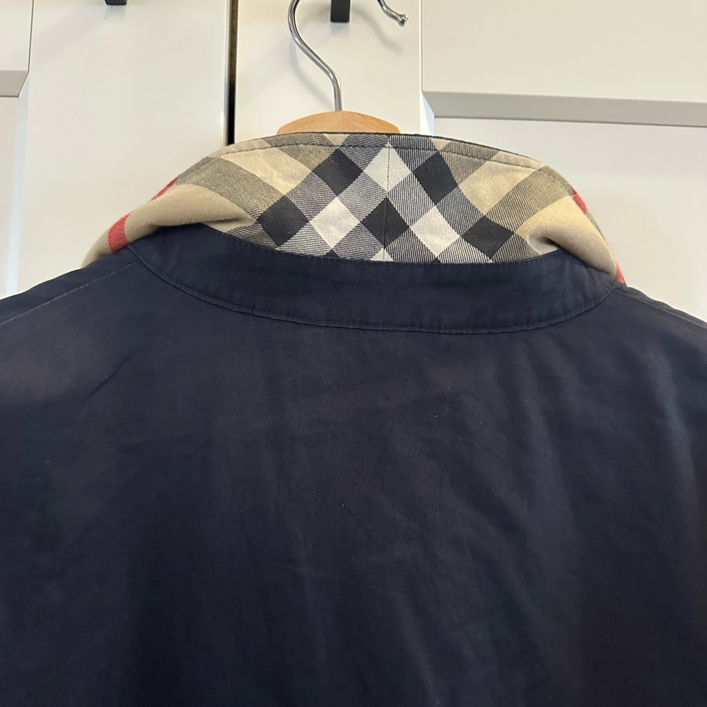 Burberry Brit Navy Jacket with Plaid Lining - Picture 5 of 7